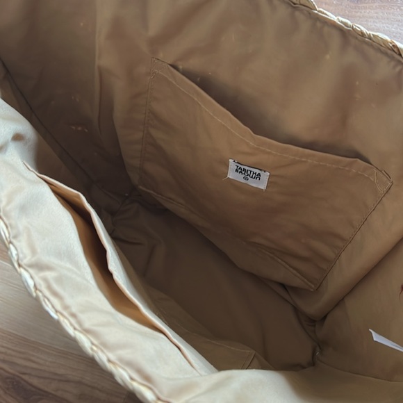 NWT Tabitha Brown Target Wicker Woven Beach Bag Tropical - Picture 6 of 7